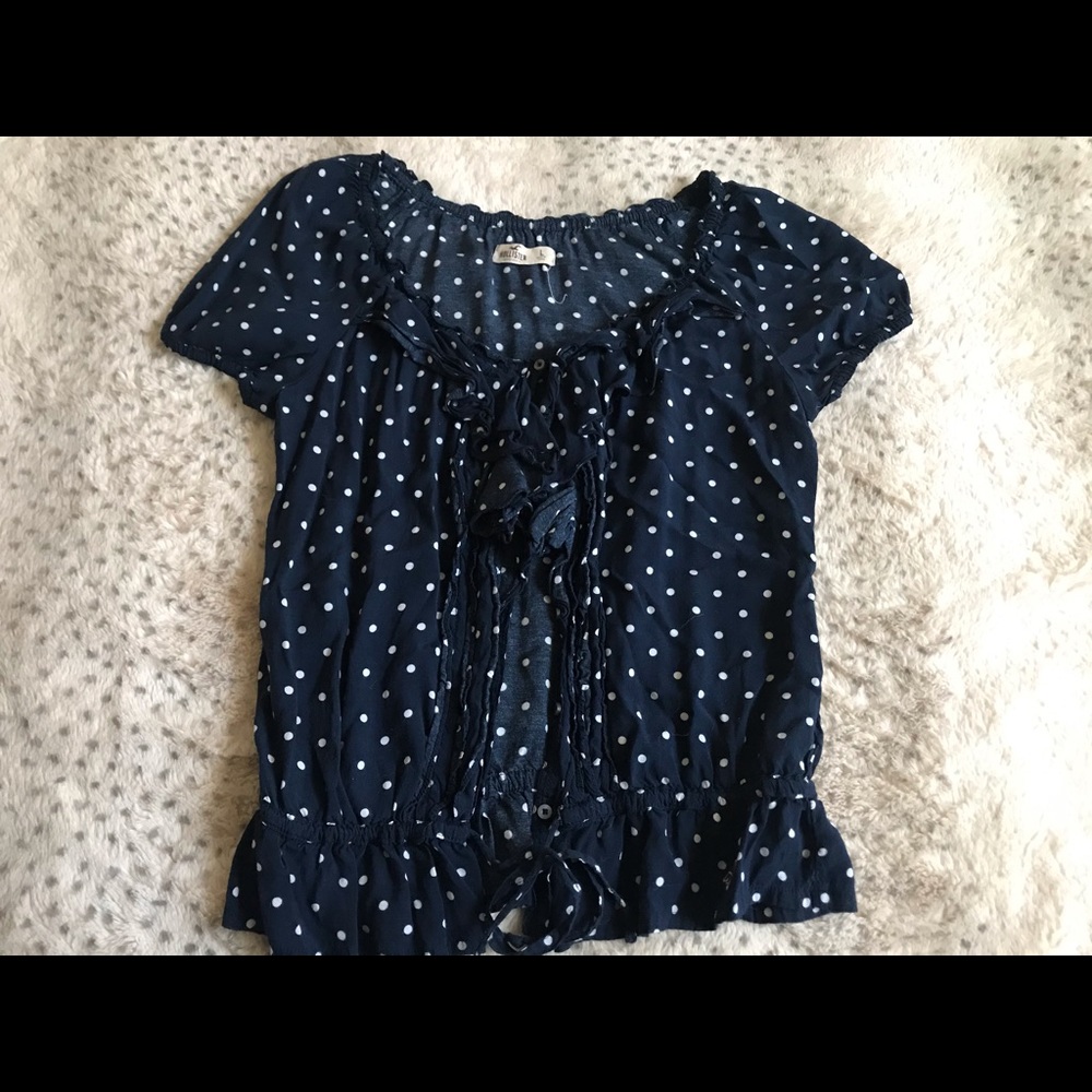 Polka dot button up